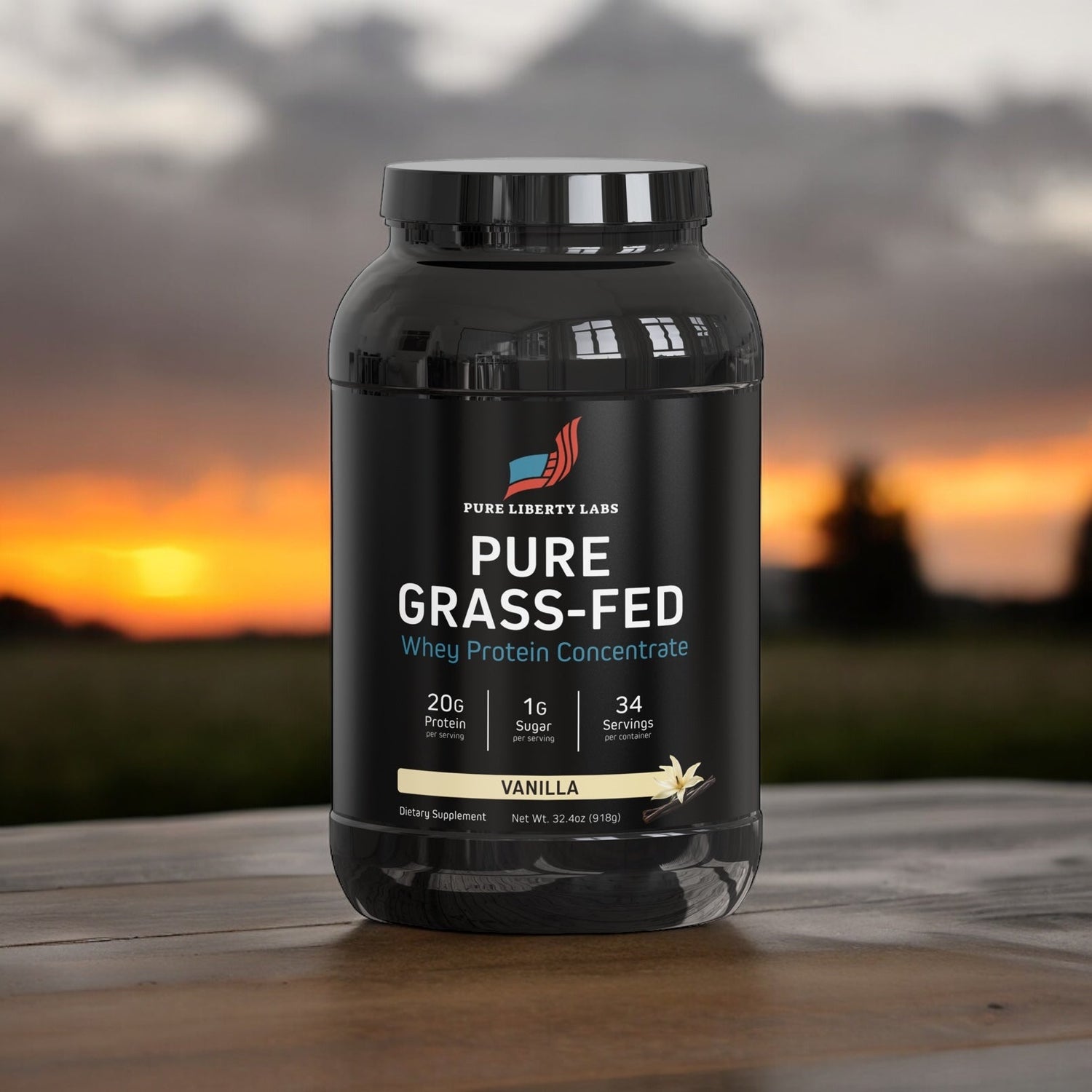 Pure Liberty Labs Grass-Fed Whey Protein - Vanilla
