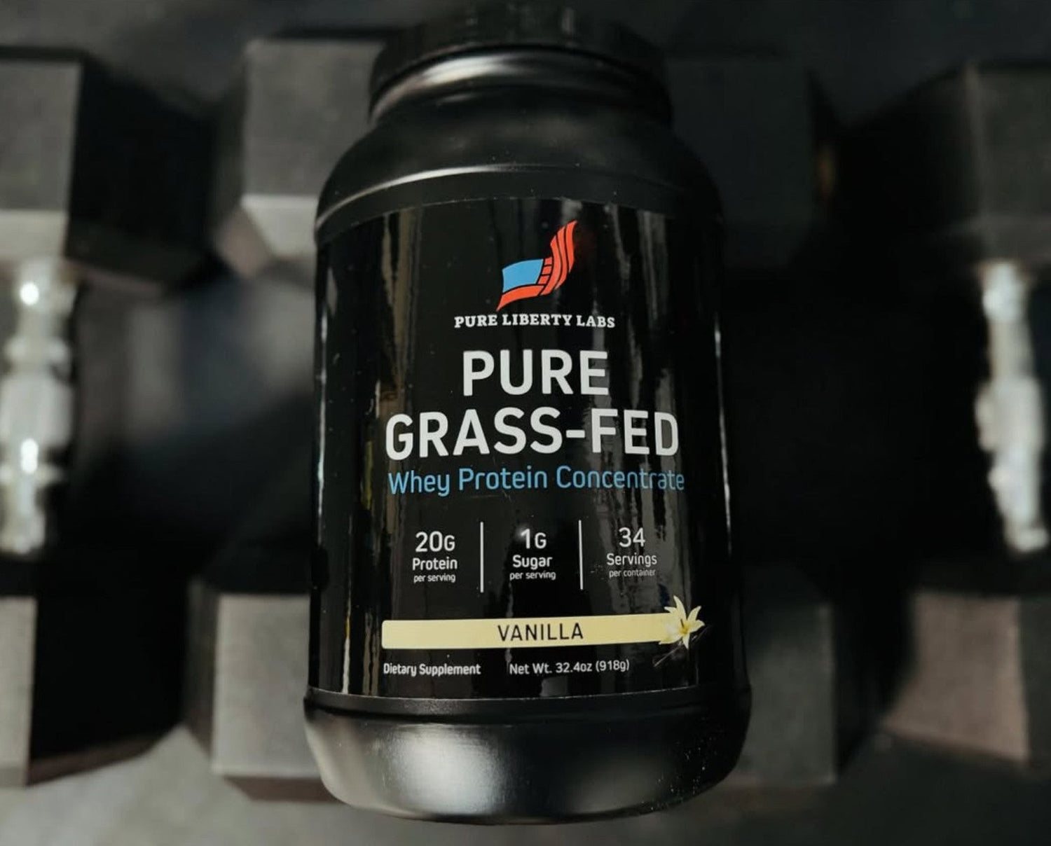 Pure Liberty Labs Grass-Fed Whey Protein - Vanilla