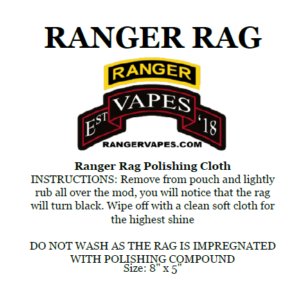 Ranger Rag Polishing Cloth Ranger Up Coffee