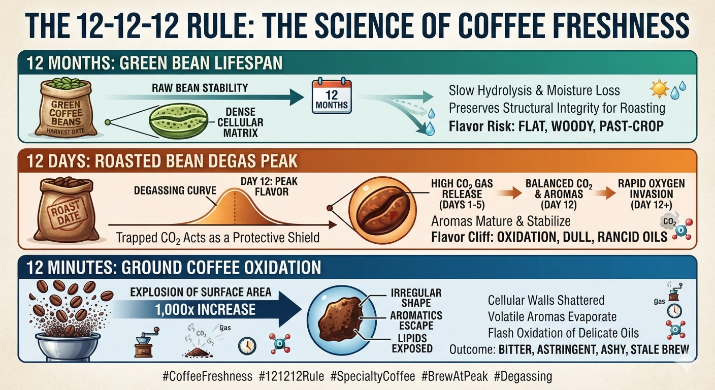 The Science of Coffee Freshness: The 12-12-12 Rule