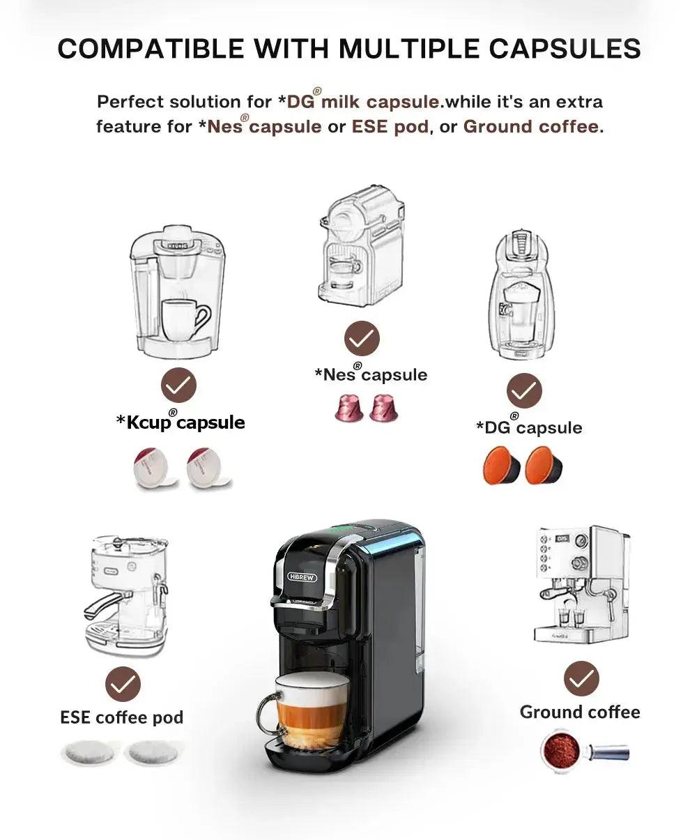 HiBREW 5 in 1 Multiple Capsule Coffee Machine - Ranger Up Coffee