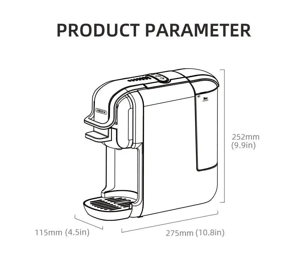 HiBREW 5 in 1 Multiple Capsule Coffee Machine - Ranger Up Coffee