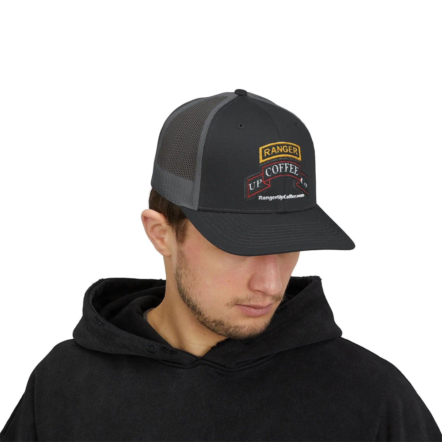 Ranger Up Coffee Logo Snapback Trucker Cap - Ranger Up Coffee