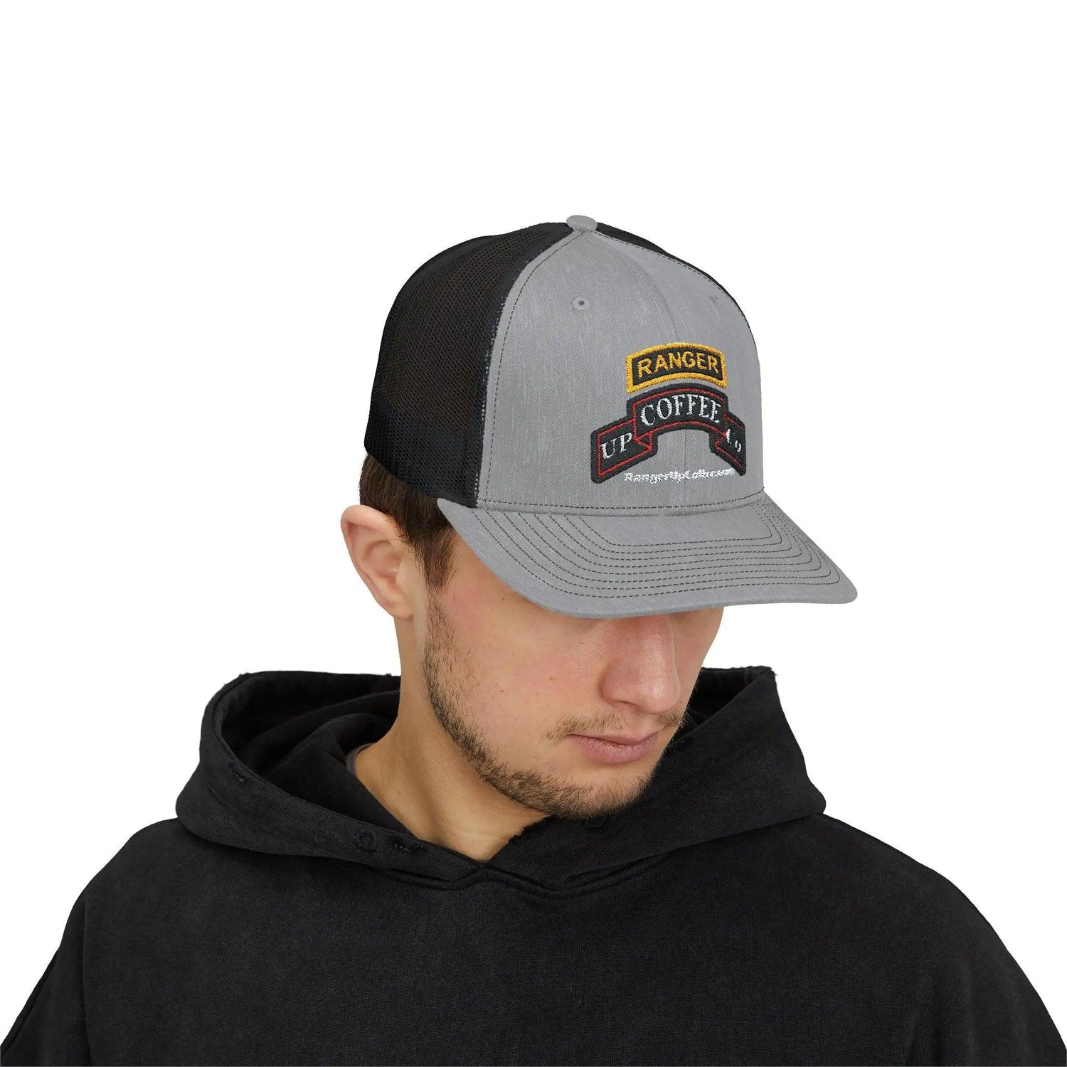 Ranger Up Coffee Logo Snapback Trucker Cap - Ranger Up Coffee