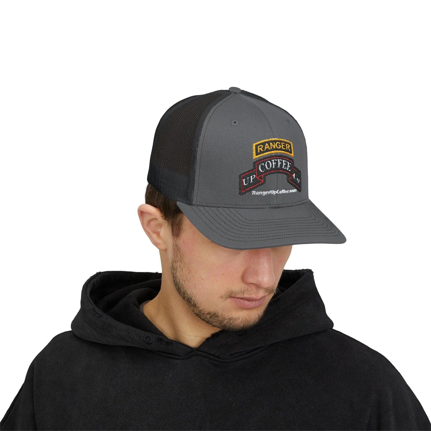 Ranger Up Coffee Logo Snapback Trucker Cap - Ranger Up Coffee