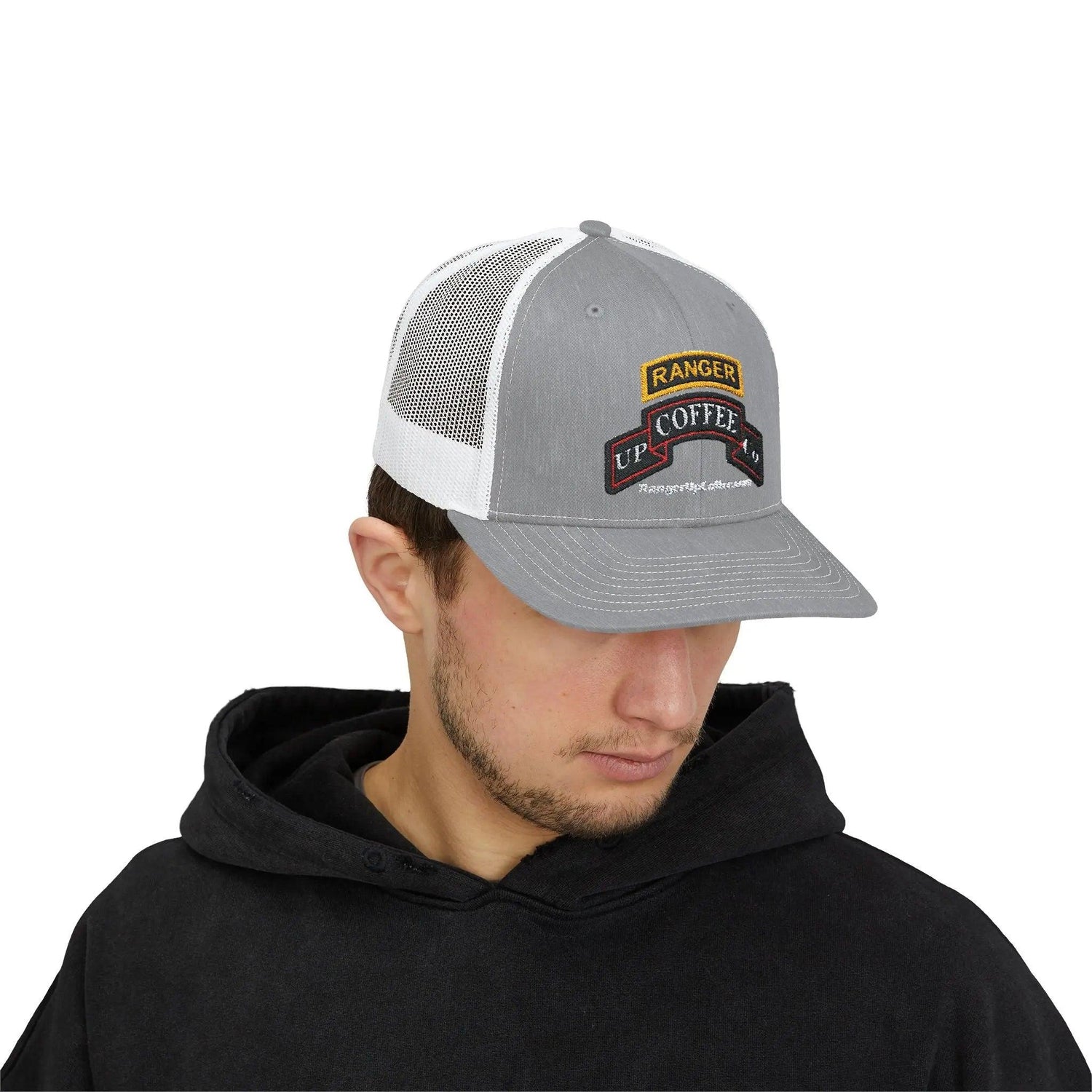 Ranger Up Coffee Logo Snapback Trucker Cap - Ranger Up Coffee