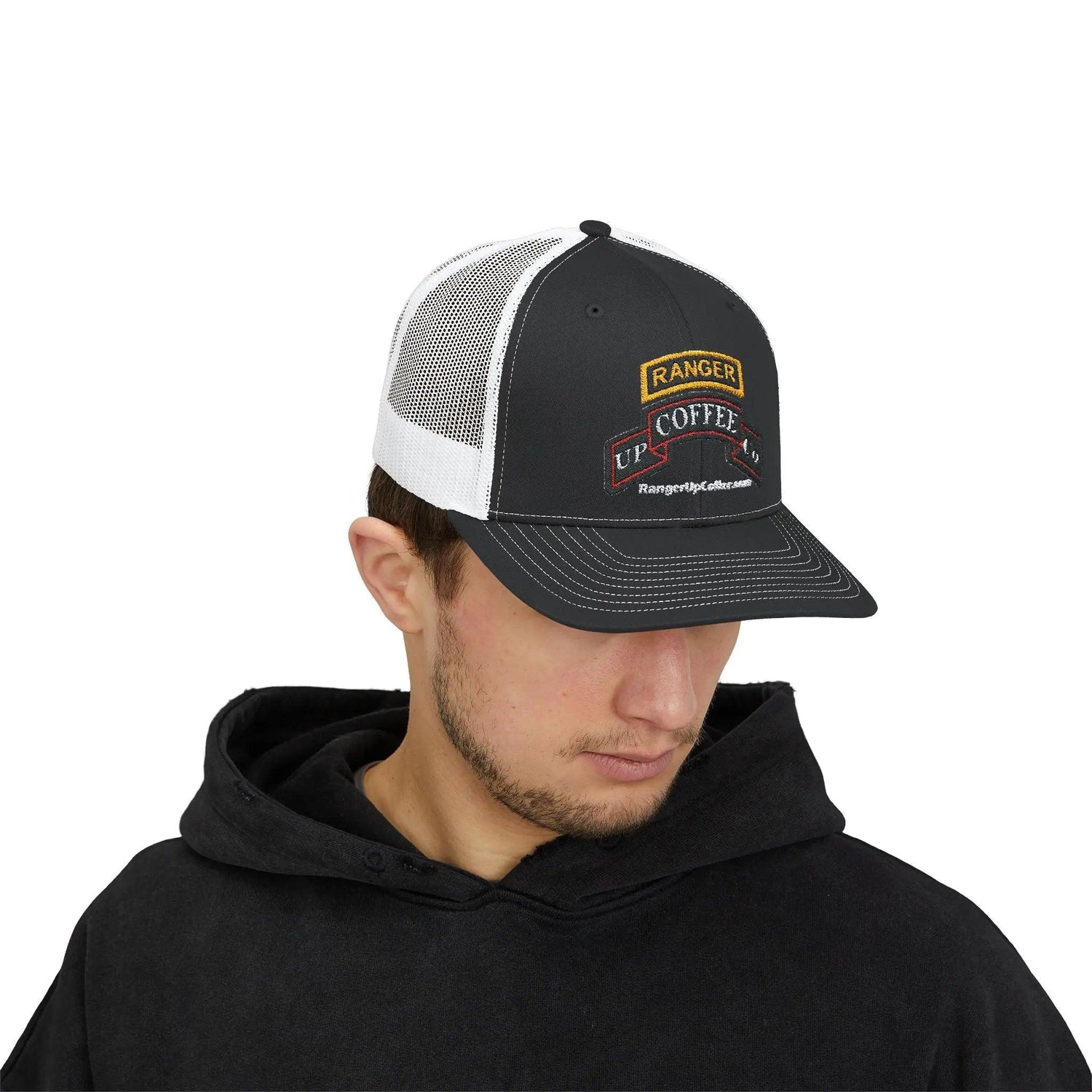 Ranger Up Coffee Logo Snapback Trucker Cap - Ranger Up Coffee