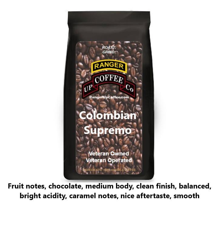 Colombian Supremo Coffee Ranger Up Coffee