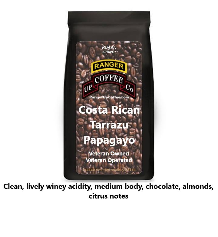 Costa Rican Tarrazu Papagayo Coffee Ranger Up Coffee