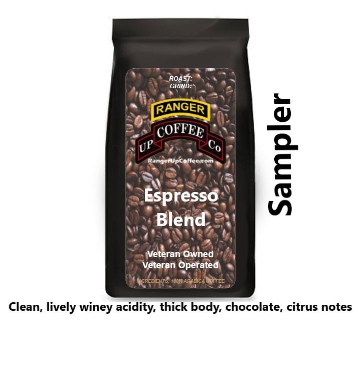 Espresso Blend Coffee Sampler Ranger Up Coffee