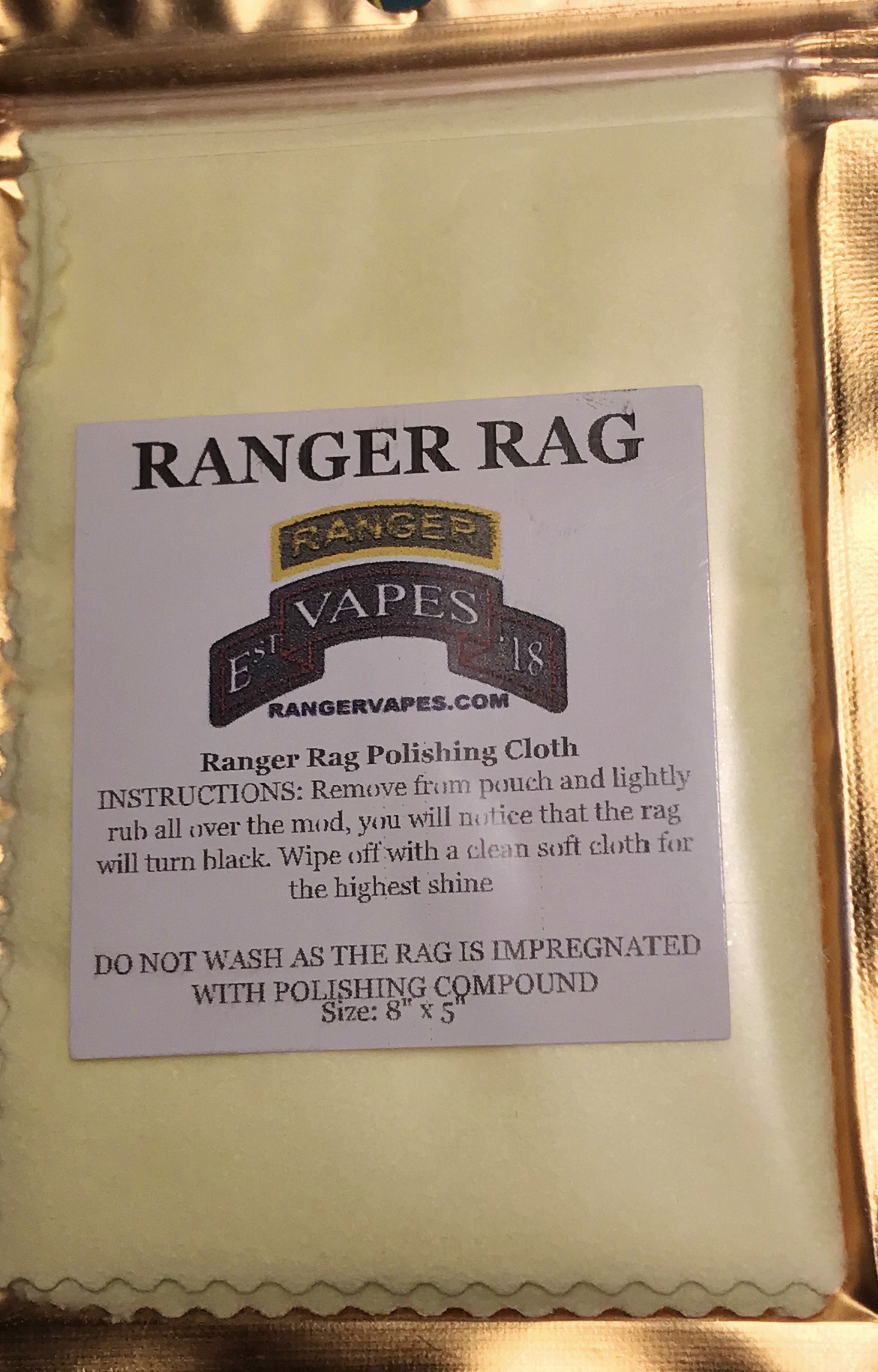 Ranger Rag Polishing Cloth Ranger Up Coffee