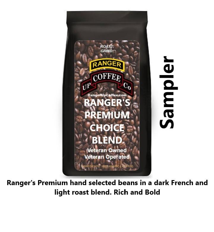 Ranger's Premium Choice Blend Coffee Sampler Ranger Up Coffee